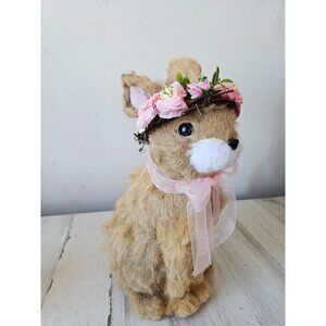 Vintage Pier 1 lifelike life-size rabbit bunny Easter decor spring